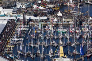 123 boats in the race village in Saint Malo ahead of the Route du Rhum-Destination Guadeloupe start on Sunday.