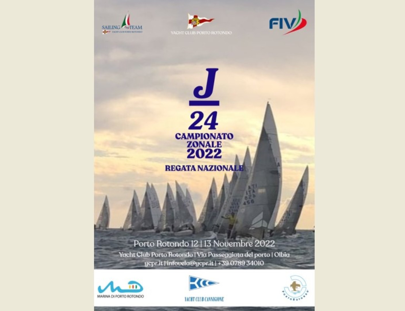 J24 Campionato Zonale - Regata Nazionale si terrà il 12 - 13 novembre