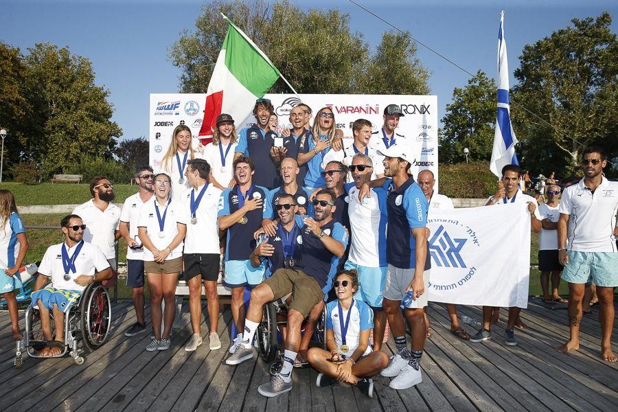 Gli azzurri premiati ieri ai Campionati Europei Cablewake
