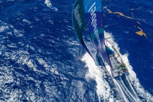 Leg 8 from Itajai to Newport, Drone view on Day 12 on board AkzoNobel. 04 May, 2018. Brian Carlin/Volvo Ocean Race