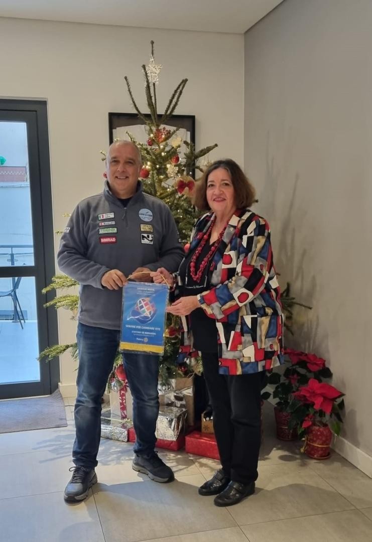 Sergio Davì and Lyana P. Armstrong-Emery from Rotary Club of Gibraltar