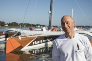 Armel Tripon with his Multi50 boat Réauté Chocolate