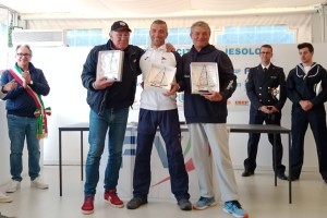 Il podio dell'edizione 2023 della Regata Nazionale 2.4mR Trofeo Città di Jesolo