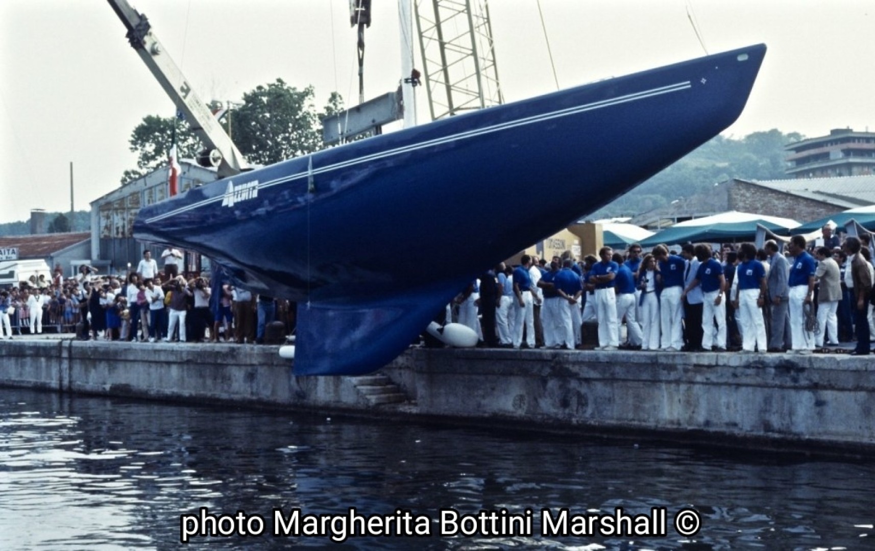 Azzurra, il varo a Pesaro. Photo, courtesy by Margherita Bottini Marshall©