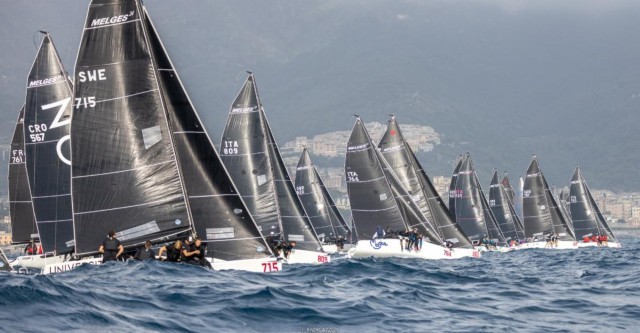 Melges 24 fleet racing at the European Championship 2022 in Genova, Italy - © IM24CA | Zerogradinord