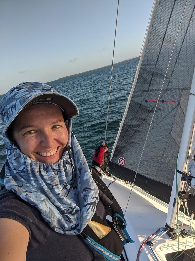 Australian/Slovenian Alenka Caserman has been offshore sailing for two years and plans a solid workup program in the years leading up to the Mini Glob