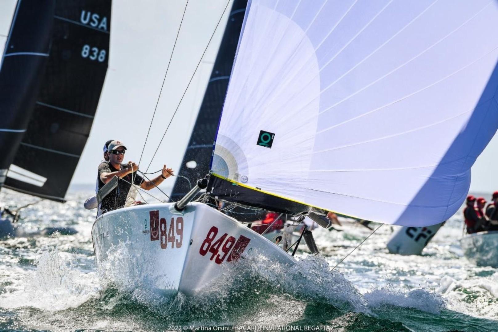 Defending Melges 24 U.S. National Champion Brian Porter sailing Full Throttle has held the title eight times over the course of the Class's lengthy history.