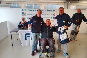 Giovanni Di Biagio, Daniele Malavolta e Giancarlo Mariani in vento per il Trofeo Città di Jesolo 2023