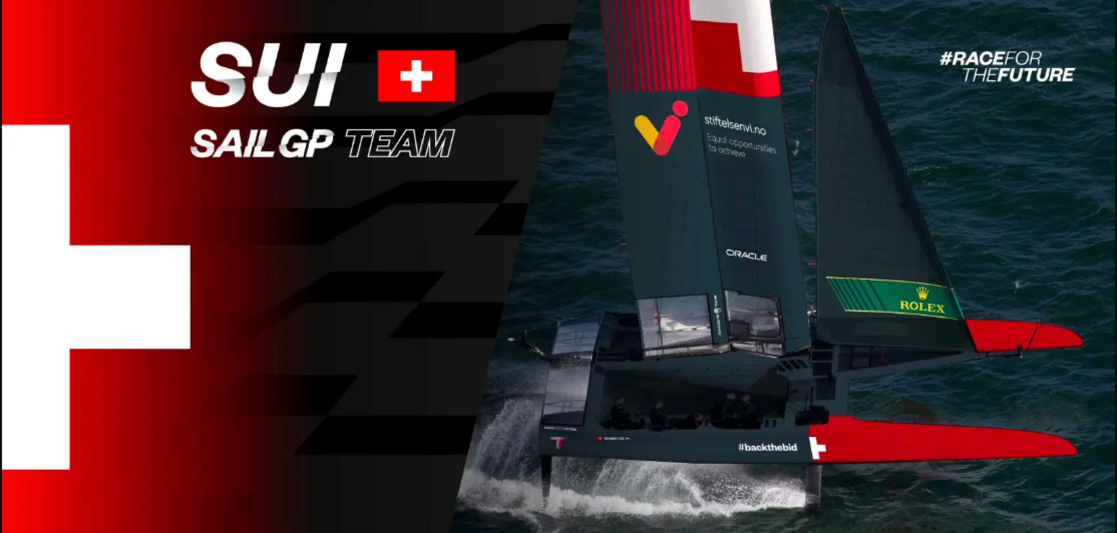 Switzerland SailGp Team annouces the VI Foundation as its main partner