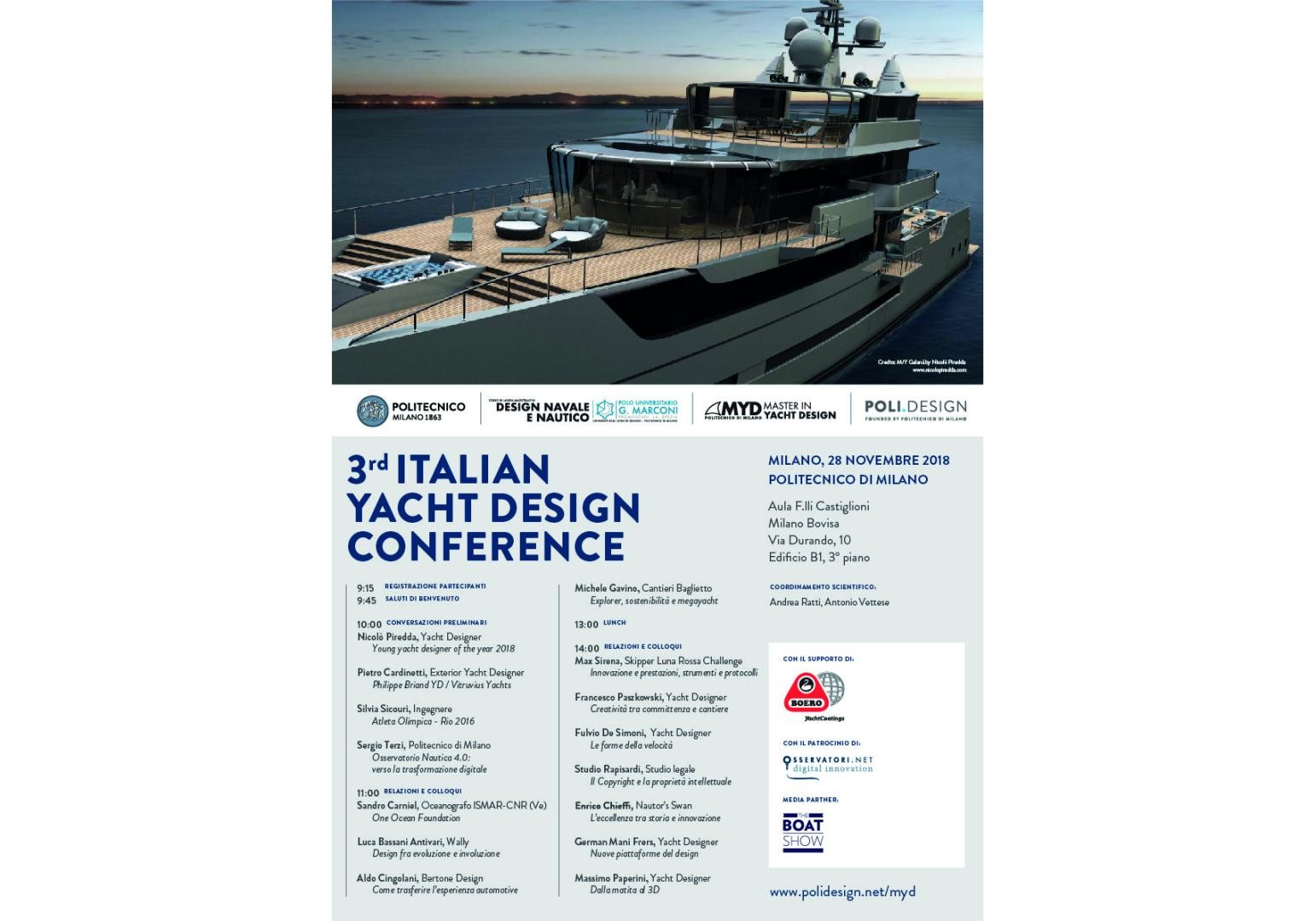 Locandina Italian Yacht Design Conference