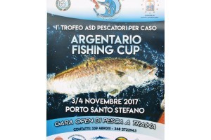 La locandina della gara di pesca Argentario Fishing Cup