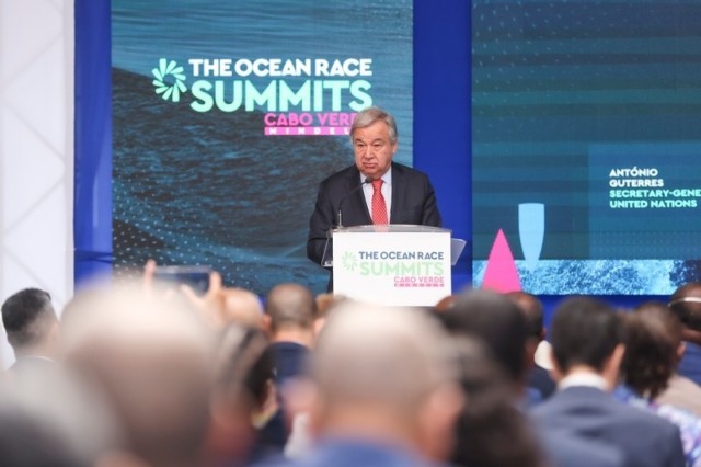 UN Secretary-General António Guterres at The Ocean Race Summit Mindelo, 23 January 2023
© Sailing Energy / The Ocean Race