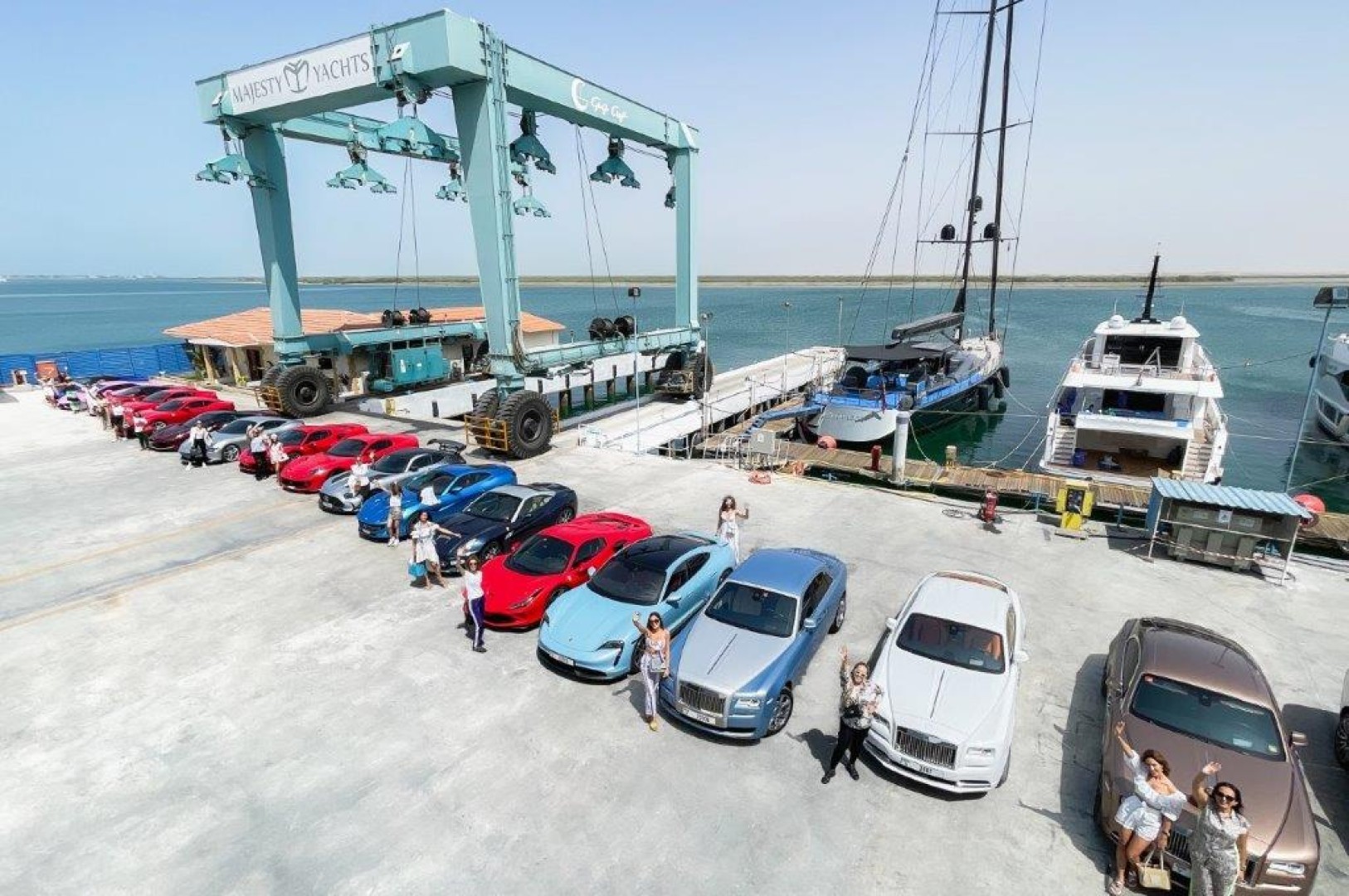 Gulf Craft hosts  celebratory drive with the Arabian Gazelles - the world’s only female supercar club