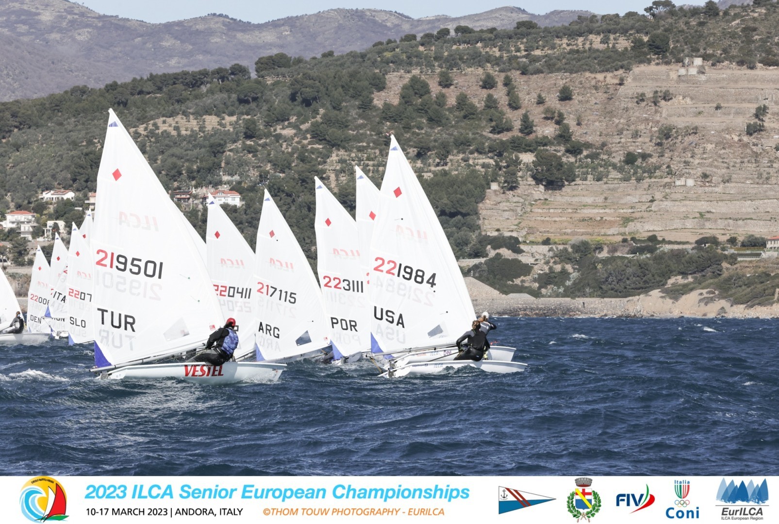 Quarta giornata per i Campionati Europei ILCA 6 e 7 ad Andora