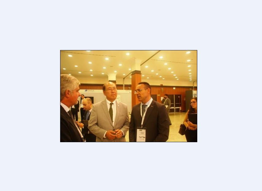 Segretario Generale IMO Mr.Kitak Lim e presidente Fedepiloti Francesco Bandiera