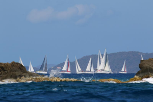 Around 20 Moorings and Sunsail charter boats will compete in the CSA bareboat fleet at the 47th BVISR (© Ingrid Abrey)