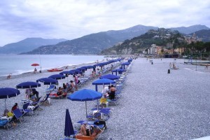 La spiaggia di Ventimiglia