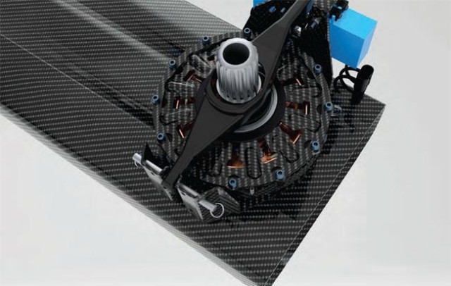 the all-carbon clutch from an AC75 grinder pedestal