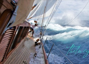 Antigua Classic Yacht Regatta: a windy start, up to 35 knots