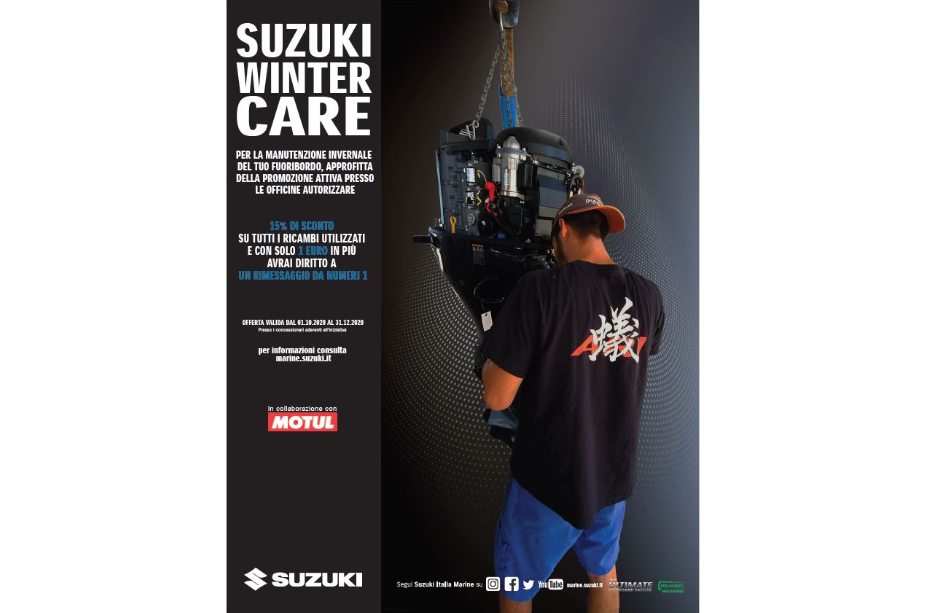 Suzuki Winter Care: il tuo fuoribordo sempre in forma con 1 euro