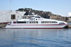 Il nuovo catamarano Toremar, 'Schiopparello Jet'
