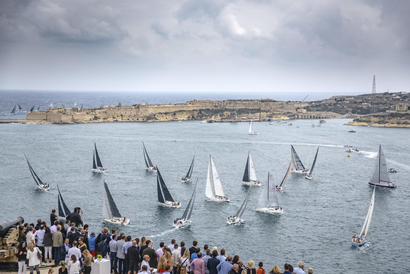 Start of the 2018 Rolex Middle Sea Race